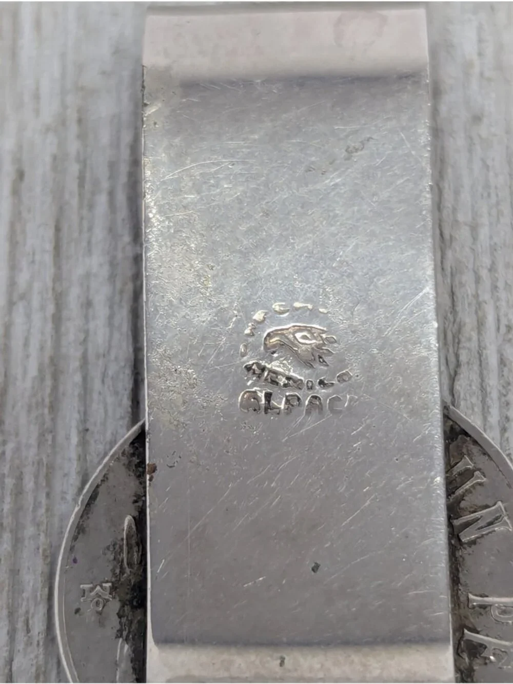 Vtg Mexico Alpaca Money Clip Estados Unidos Mexicanos Peso Coin